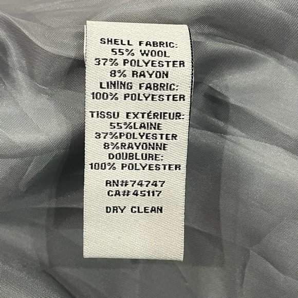 NWT Bob Timberlake Grey & Maroon Plaid Wool Blend Mini Skirt Clueless Vi… - Picture 11 of 12